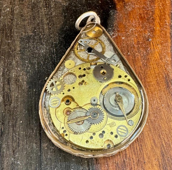 Steampunk Silver-Colored Necklaces - Elegant Vint… - image 6