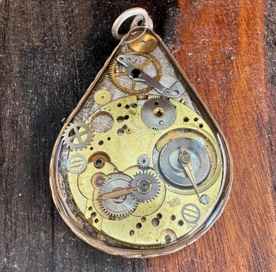 Steampunk Silver-Colored Necklaces - Elegant Vint… - image 5