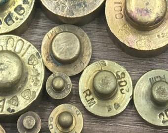 Elegant Decorative Vintage Brass Paperweights for Desk and Decor