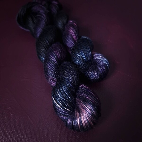 Hand dyed yarn ~ Prince Charming *** Dyed to order ~ tencel, bamboo, fingering, DK, vegan, hand painted