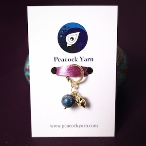 Stitch marker ~ Golden Acorn ~ Knitting notions, progress markers, progress keepers, knitting tools, crochet notions