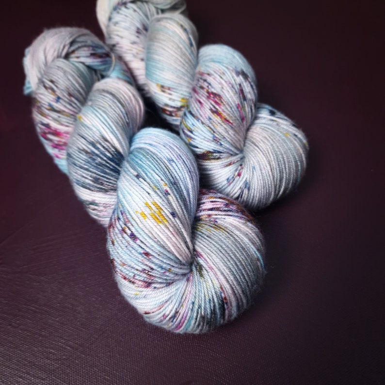 Hand dyed yarn Candy Puff Dyed to order Sock, Merino Singles, DK, Aran, Mohair Silk image 1