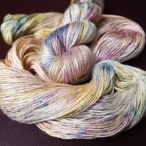 Hand dyed vegan yarn ~ Claude M. Collection ~ Meadows in Giverny ***Dyed to order ~ fingering / DK weight tencel OR bamboo yarn
