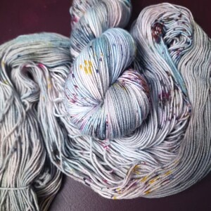 Hand dyed yarn Candy Puff Dyed to order Sock, Merino Singles, DK, Aran, Mohair Silk image 3