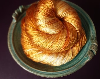 Hand dyed vegan yarn ~ Let It Shine **Dyed to order ~ fingering / DK weight tencel OR bamboo yarn, hand painted