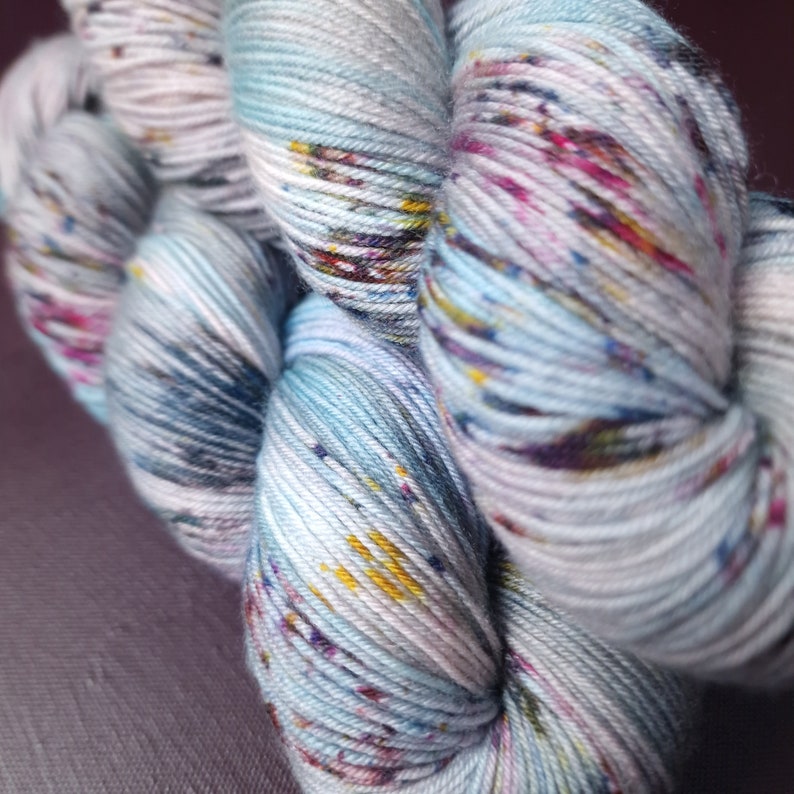 Hand dyed yarn Candy Puff Dyed to order Sock, Merino Singles, DK, Aran, Mohair Silk image 6