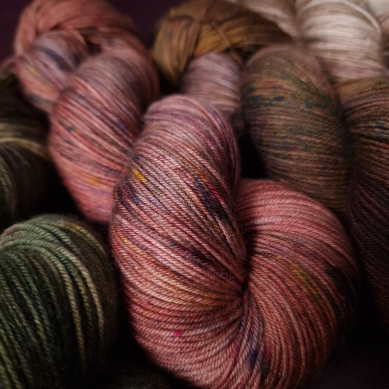 Hand dyed yarn Set ~ Autumn Stories ***Dyed to order ~ Sock, Merino Singles, DK, Aran, Mohair Silk