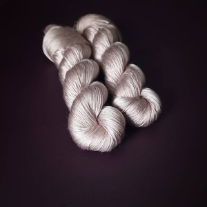 Hand dyed vegan yarn ~ Blush ***Dyed to order ~ fingering / DK weight tencel OR bamboo yarn, hand painted