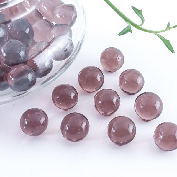 10 14mm Marbles, Dark Mauve Game Replacement Glass Spheres