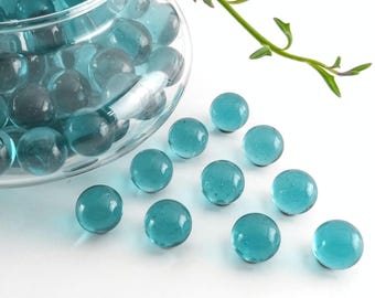10 14mm Caribbean Blue Game Replacement Marbles