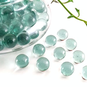 10 14mm Seafoam Blue Game Replacement Marbles
