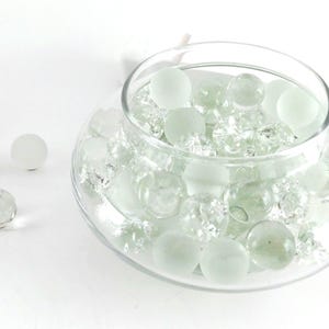 20 16mm Clear Marbles 5/8 Fried Marbles Crackle Glass for Crafting Faux Sea Glass Transparent Soda Lime Balls