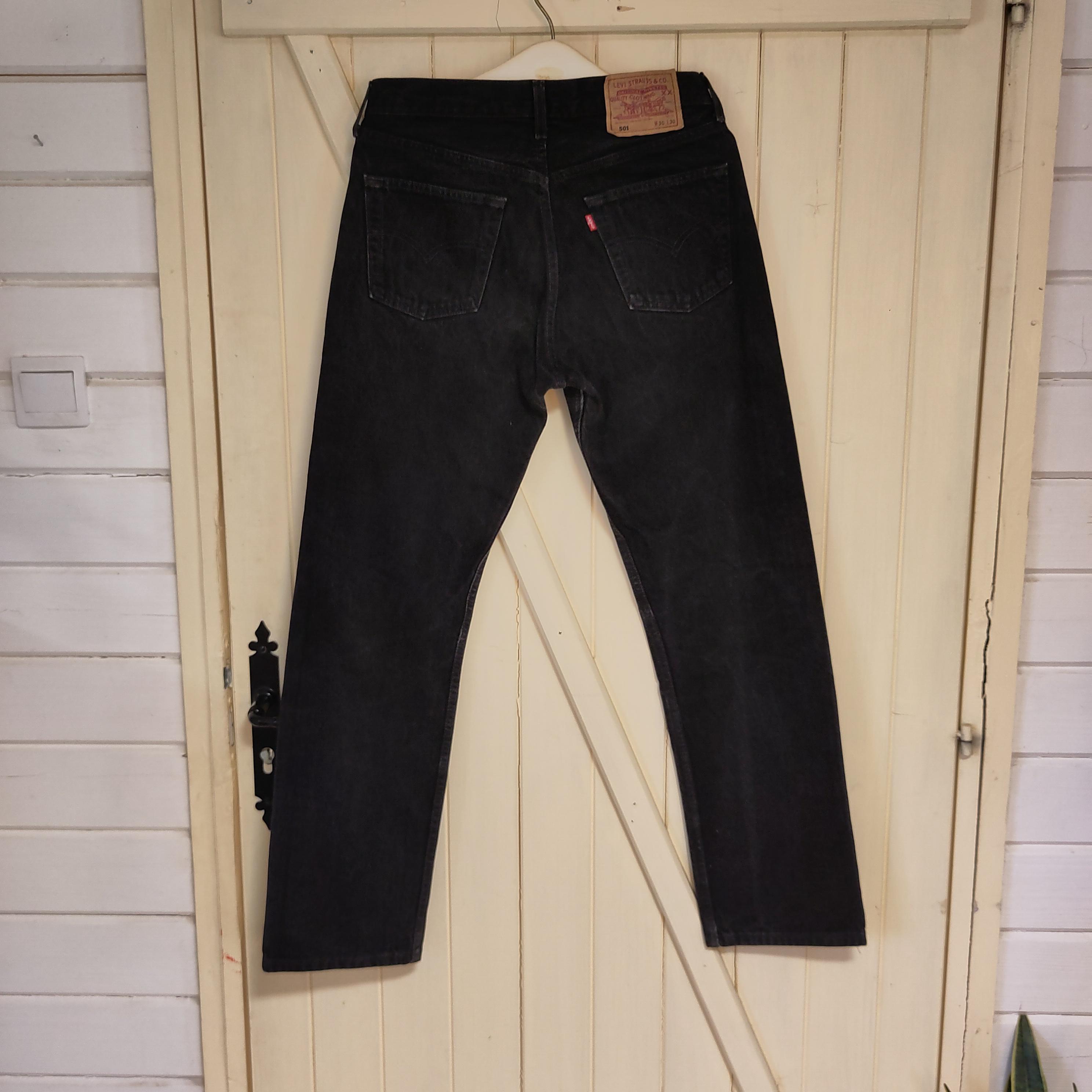 Levi's 501 W30 L30 90's/nineties Vintage Black Straight Leg