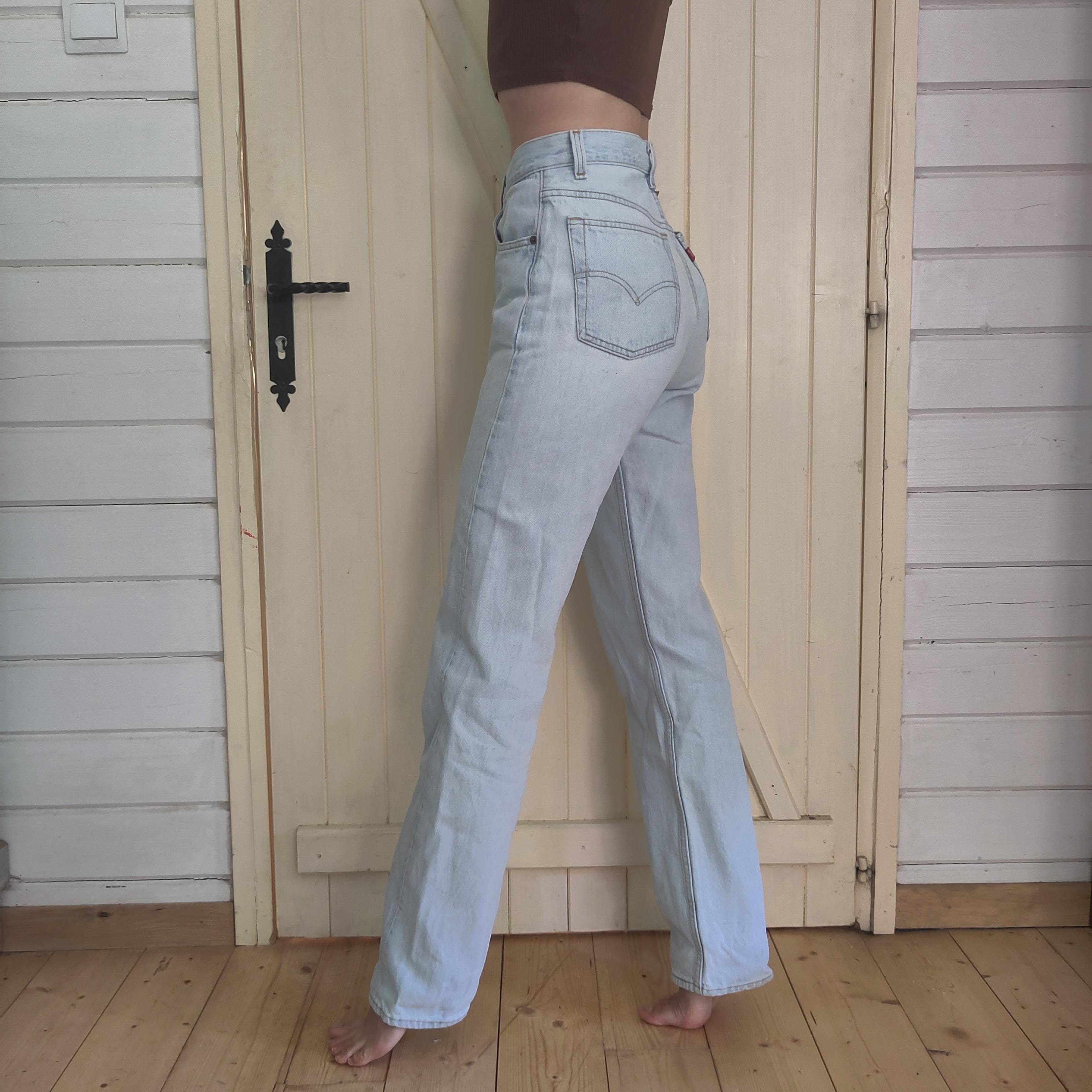 Vintage Levi's 501 Jeans: 90s Light Wash Straight Leg, W31 L34 - Etsy