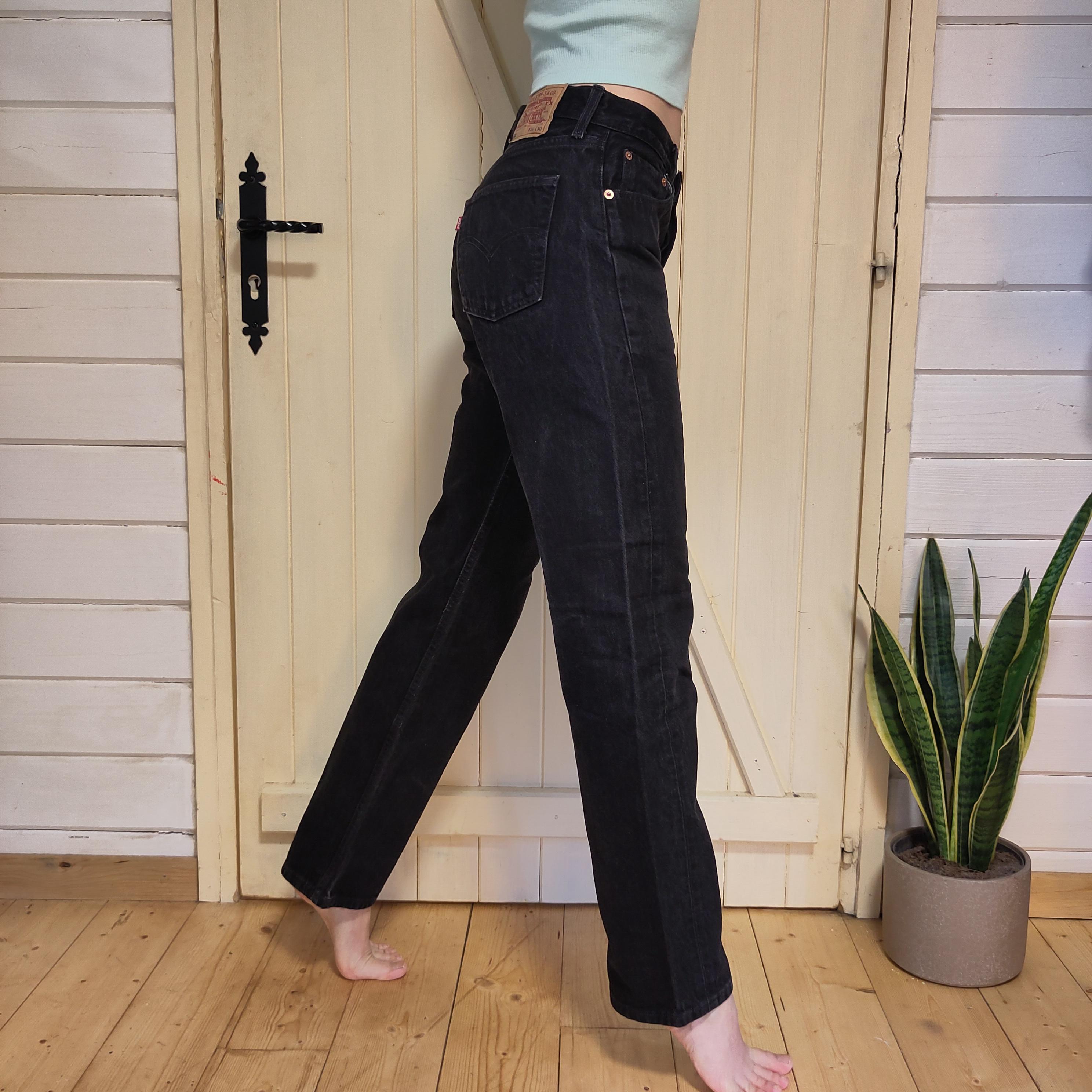 Levi's 501 W30 L30 90's/nineties Vintage Black Straight Leg