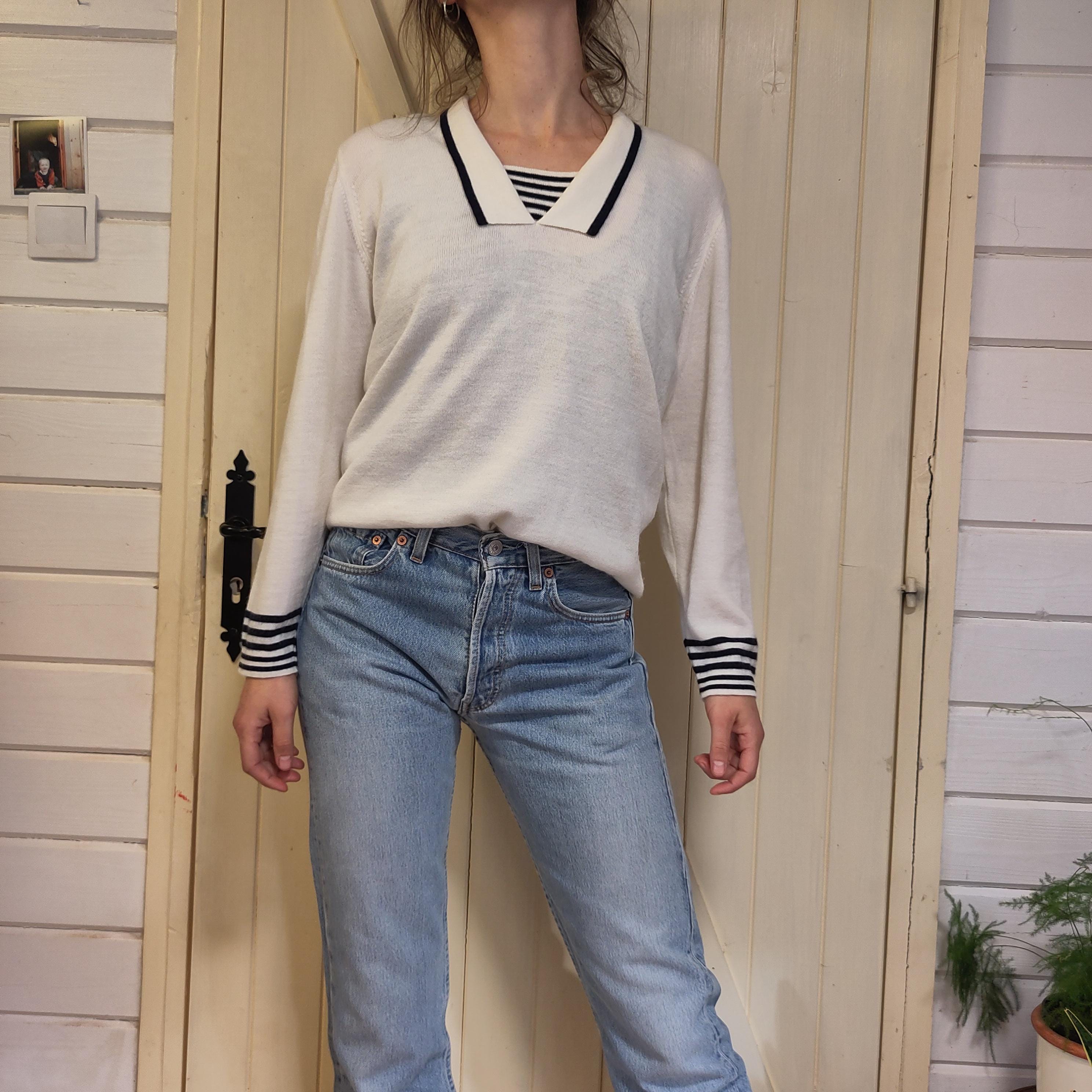 Pull Femme Old Navy En Coton Noir – Taille XL, Manches Longues – Occasion Très Bon état