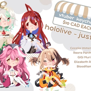 Hololive JUSTICE Vtuber Acrylic Charms