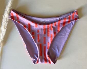 Comfortable Full Coverage Bikini Bottom- Mid Rise Handmade Swimwear Bottom