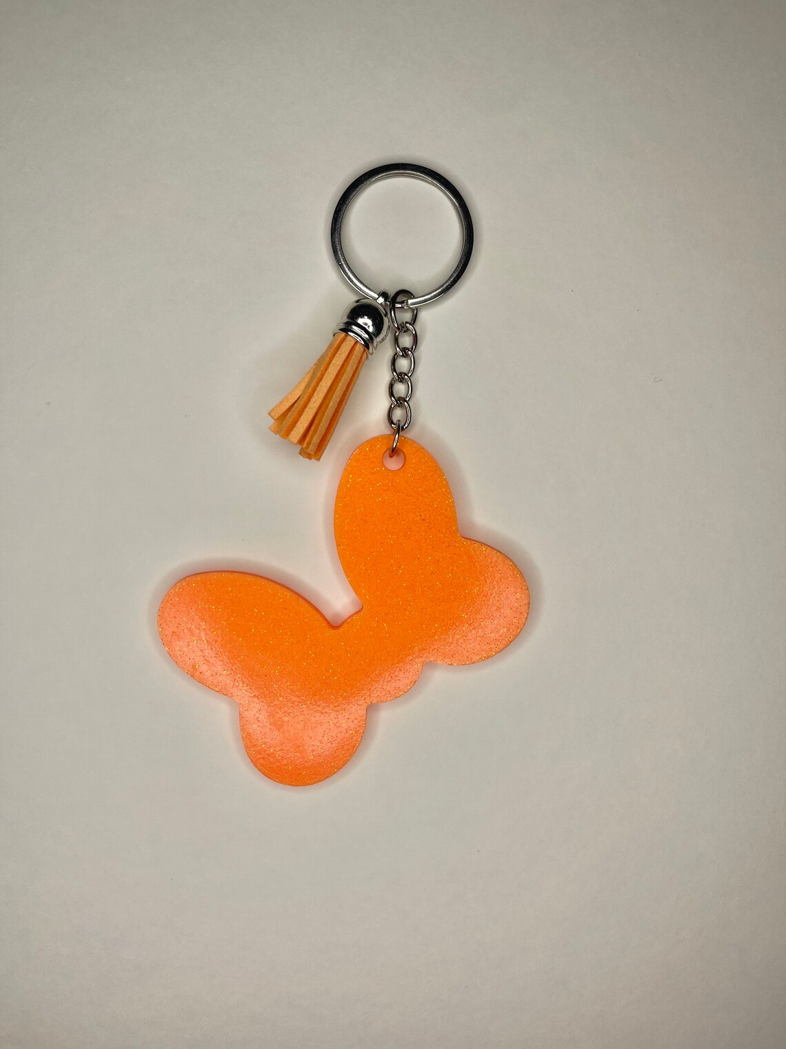 Orange Cute Keyring Resin Keycharm Keychain Etsy UK