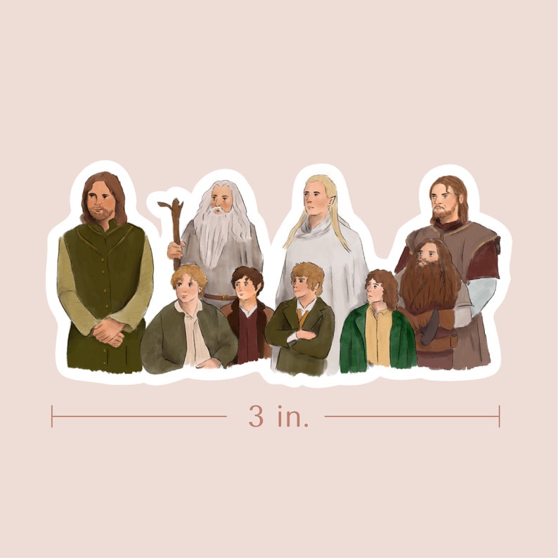Tunic Sticker The Fellowship | Vinyl Sticker - Etsy