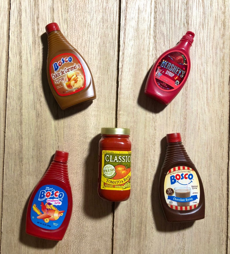 Mini Sauce Keychains Etsy
