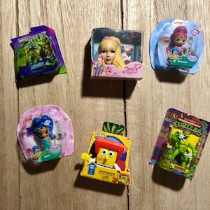 Mini Kids Toy Keychains | stocking stuffer - collectable gift - party favor - white elephant