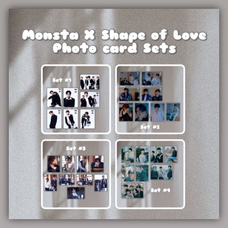 Monsta X 몬스타엑스 // Shape of Love Photo Card Sets 
