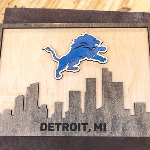 Detroit Lions fan Wall Decor Christmas gift