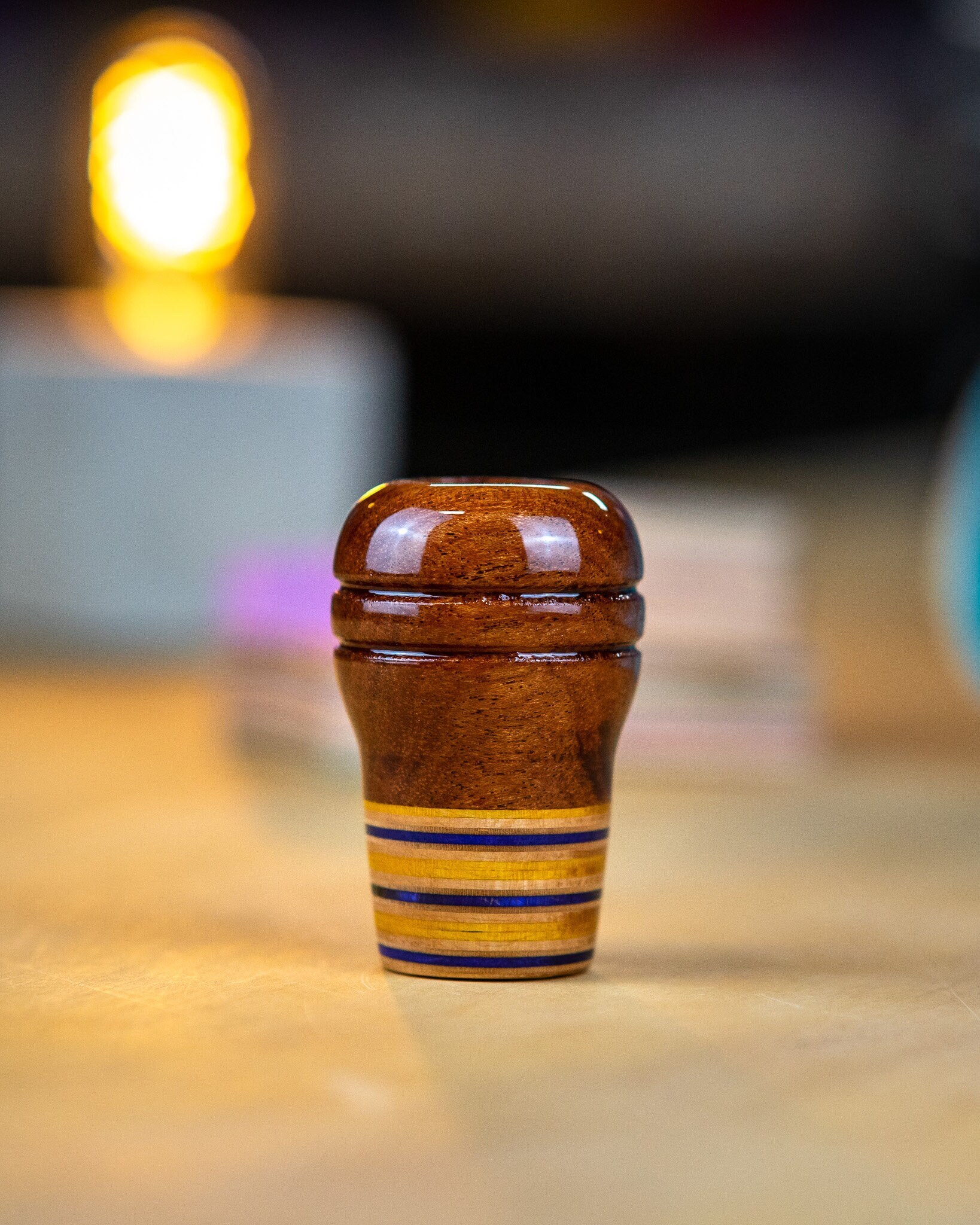 WEIGHTED recycled skateboard Shift knob wood exotic heavy