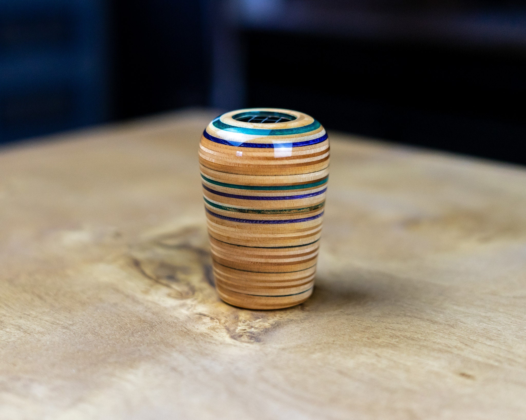 WEIGHTED recycled skateboard Shift knob wood exotic heavy