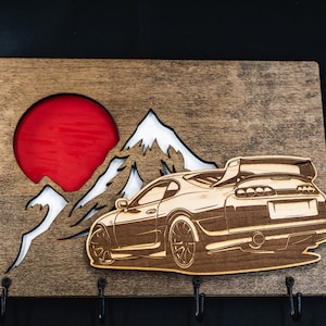 Toyota SUPRA MK4 Key hook hanger Christmas Birthday gift