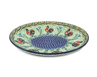Boleslawiec Polish Pottery Medium Oval Bowl – UNIKAT Handmade in Poland - 8"x10"