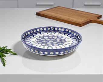 Polish Pottery 10" Serving Platter - Handmade in Boleslawiec Poland