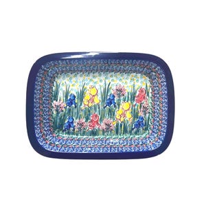 Polish Pottery Rectangular Baking & Serving Dish – 10x7” - UNIKAT