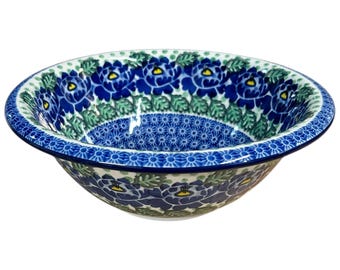 Boleslawiec Polish Pottery Bowl - 10x3" Large Ceramic Bowl - Handmade Poland