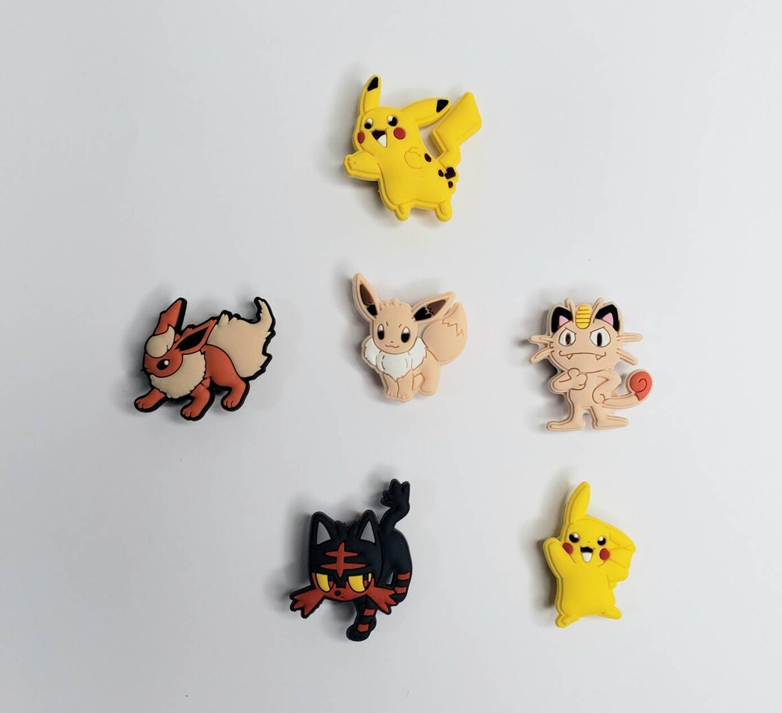 Pokemon Inspired Jibbitz Pokemon Card Pokemon Croc Charms Etsy