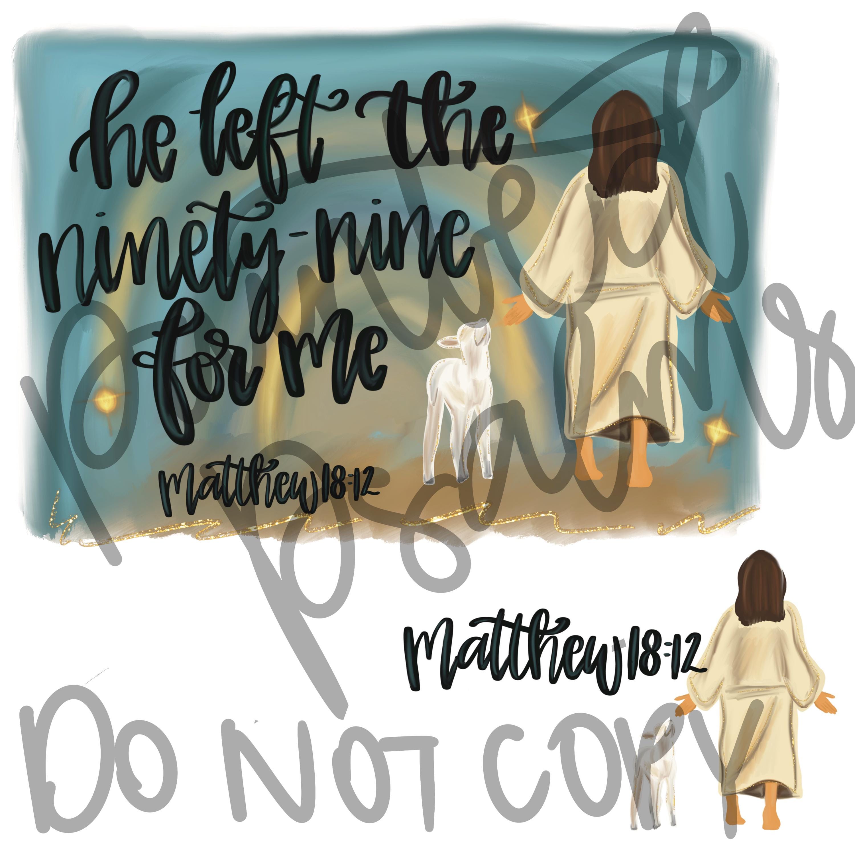 He Left the 99 PNG - Etsy