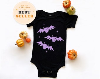 Halloween Baby Bodysuit, Halloween Baby Onesie®, Halloween Outfit, Baby's First Halloween, Cute Halloween, Bat Friends