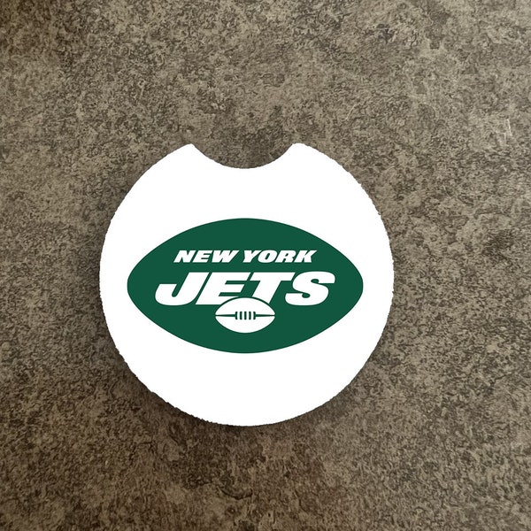 2 Pack New York Jets Car Coasters