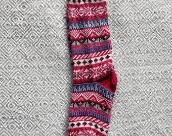 JUST ARRIVED! Handmade Andean Cusco Peruvian Thick Alpaca Wool Winter Warm Socks
