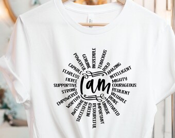 i am woman t shirt