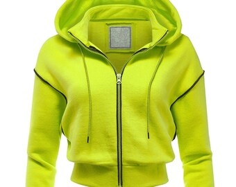 cropped zip up jackets