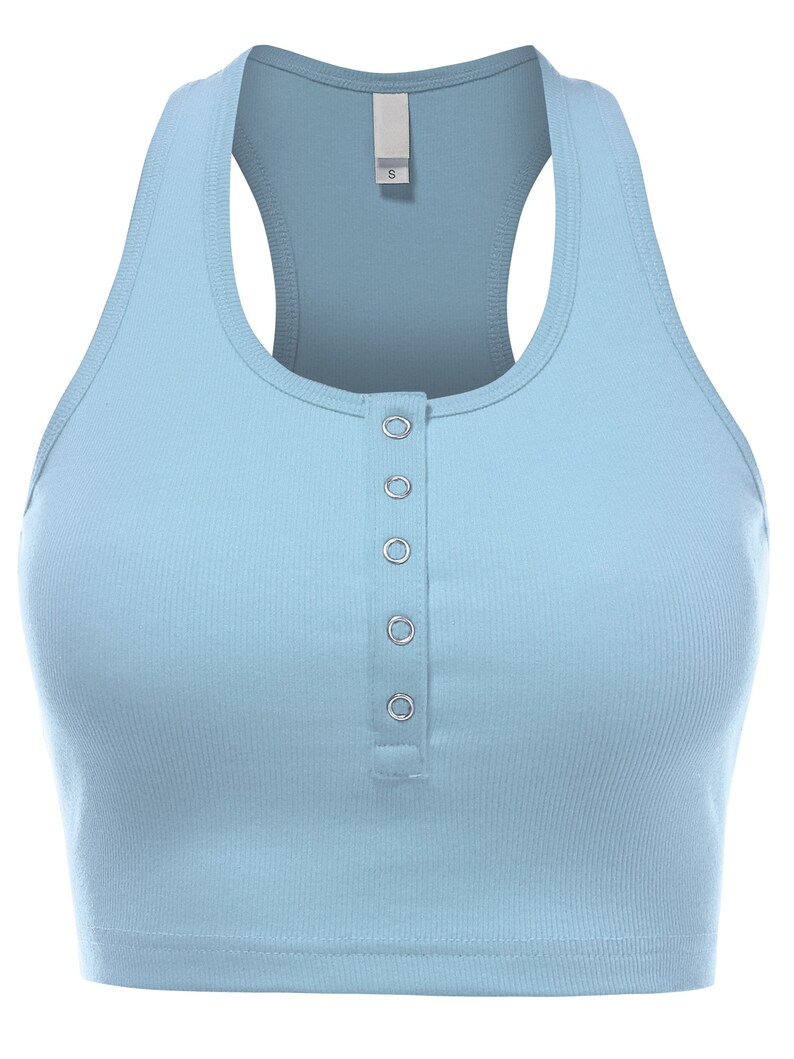 Ribbed Tank Tops For Women - Sleeveless Crop Scoop Neck, Nylon Spandex, Summer Casual & Workout