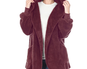 cozy fleece cardigan