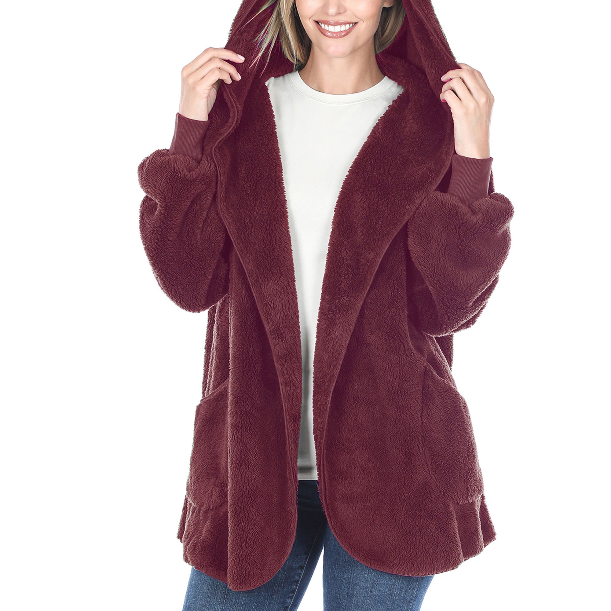 Faux Sherpa Jacket - Etsy
