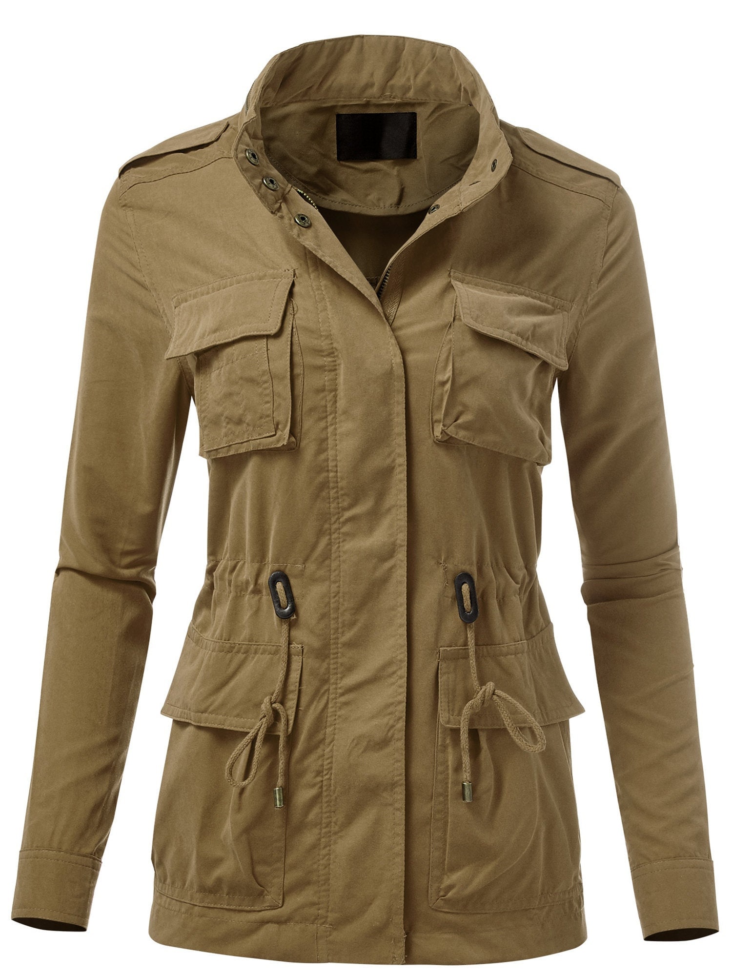 Women Casual Lightweight Utility Jacket/ Safari Anorak Utility