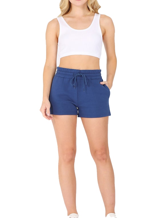 Womens fleece online sweat shorts