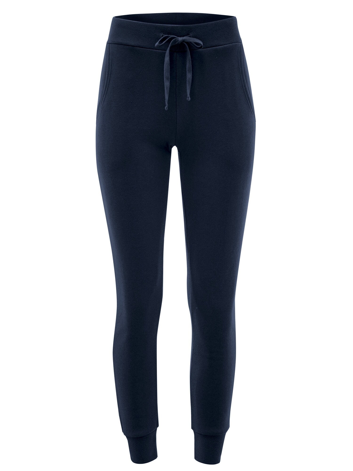 Buy Drysense Womens Navy Blue Solid Polyester Spandex Pants - M at