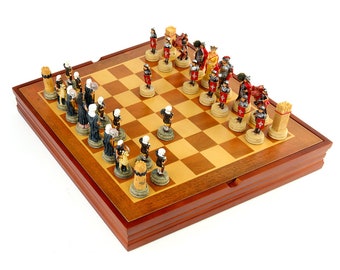 National History War theme Chess Pieces Chess Set With Wooden Chess Board