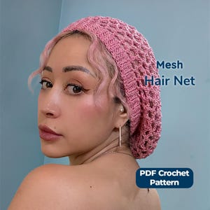 Patrón en PDF de gorro de ganchillo para el cabello, gorro tipo bufanda/gorro boho para festivales.